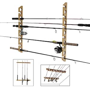 11-Fishing Rod Versatile 3-in-1 Wall and Ceiling Storage Rack
