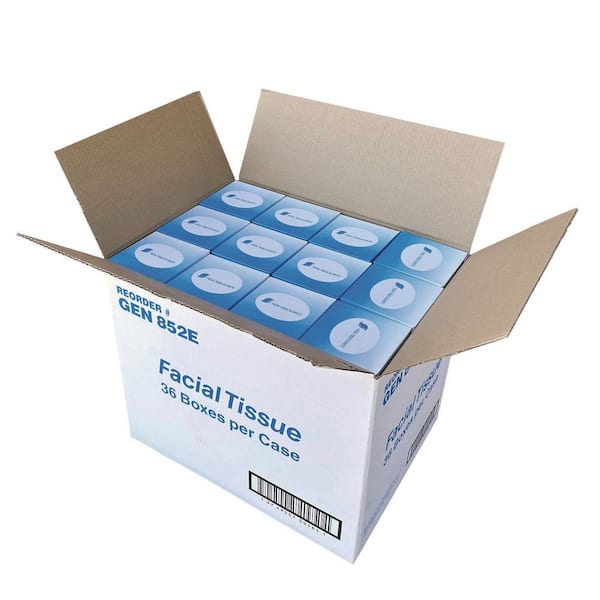 Facial Tissue Cube Box, 2-Ply, White, 85 Sheets/Box, 36 Boxes/Carton Facial Tissue Cube Box, 2-Ply, White, 85 Sheets/Box, 36 Boxes/Carton