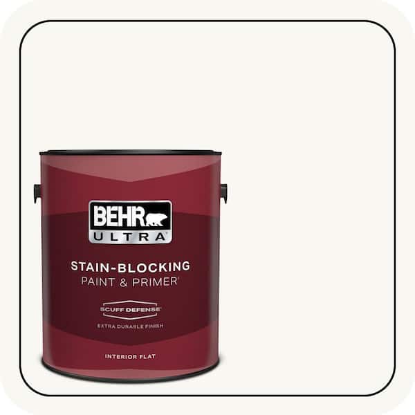 BEHR ULTRA 1 gal. Ultra Pure White Extra Durable Flat Interior Paint & Primer