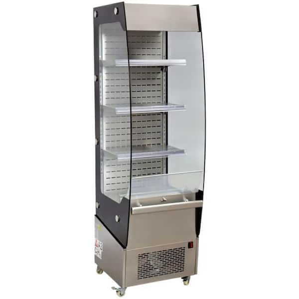 19.5 in. 7.7 cu. ft. Commercial Refrigerator Open Air Display EC220 Black