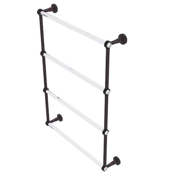 Allied Brass Pacific Beach 4 Tier 24 in. Ladder Towel Bar with Dotted Accents in Venetian Bronze