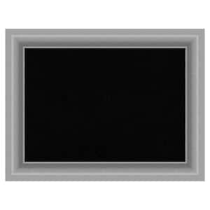 Peak Polished Nickel Framed Black Corkboard 34 in. x 26 in. Bulletine Board Memo Board