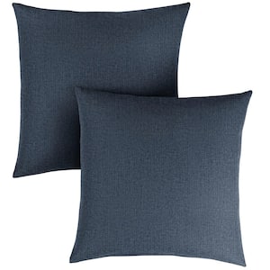 Sunbrella Revive Indigo Square Outdoor Throw Pillow (2-Pack)