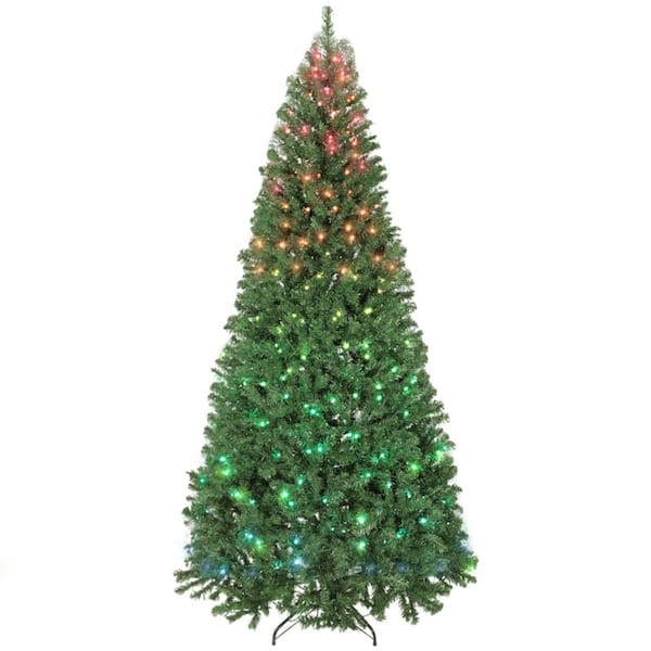 7.5 ft. Artificial Tree with RGB Dynamic LEDs, Remote Control for Outdoor