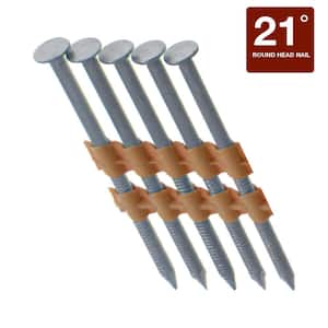 2-3/8 in. x 0.120 in. 21° Plastic Collated 304 Stainless Steel Ring Shank Framing Nails 2000 per Box