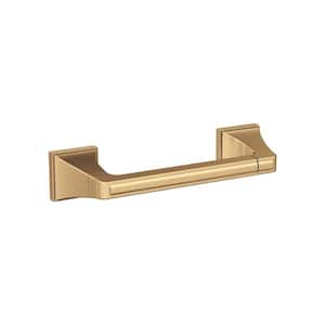 Mulholland 8-13/16 in. (224 mm) L Traditional Pivoting Double Post Toilet Paper Holder in Champagne Bronze