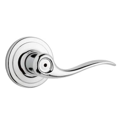 Kwikset Tustin Polished Chrome Left-Handed Half-Dummy Door Lever-788TNL