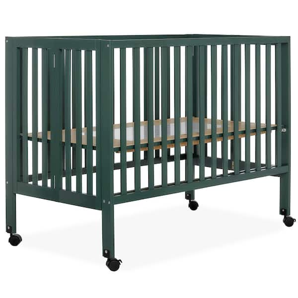 Dream On Me Quinn Full Size Folding Crib Olive