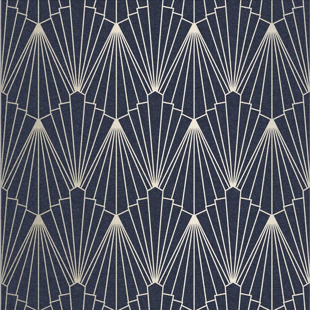 Graham & Brown Rene Nightfall Navy Removable Wallpaper Sample 10592894
