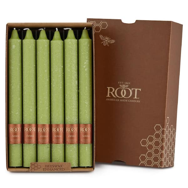 ROOT CANDLES 9 in. Timberline Arista Willow Dinner Candle (Box of 12)