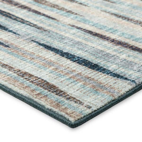9 X 12 Blue Ombre Runner Rug