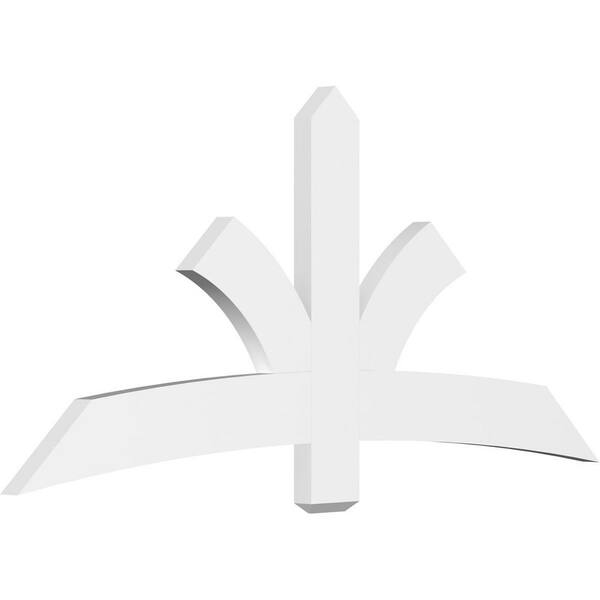 Ekena Millwork Davenport 72 in. W x 33 in. H x 2 in. D Signature Polyurethane Bracket
