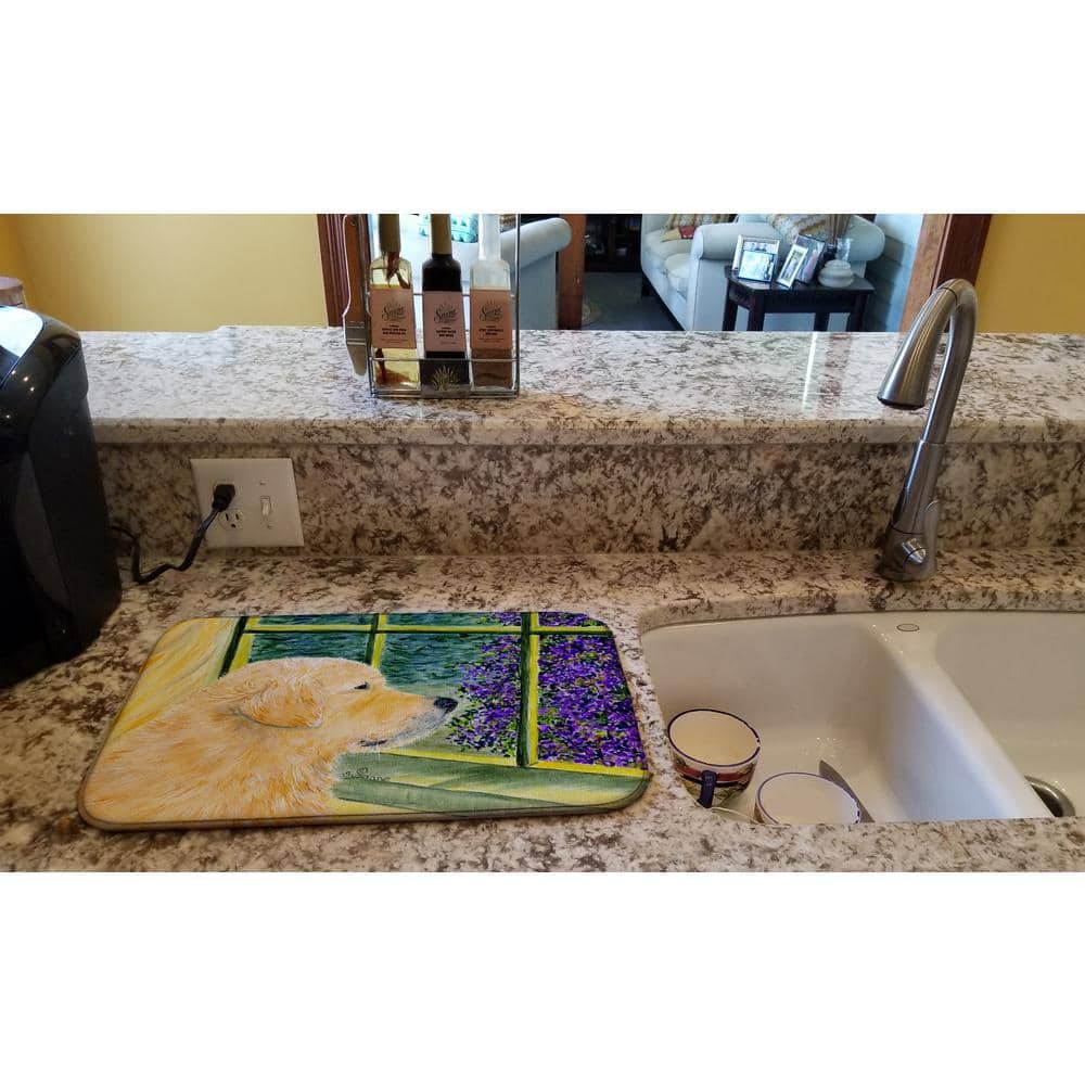 14 in. x 21 in. Multicolor Golden Retriever Dish Drying Mat price history on PriceWatchPro