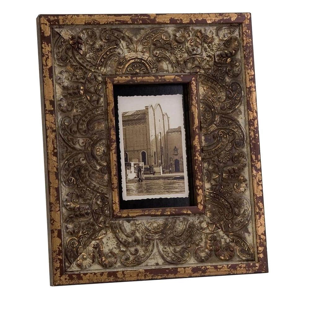 Lenor 1-Opening 4 in. x 6 in. Brown Picture Frame