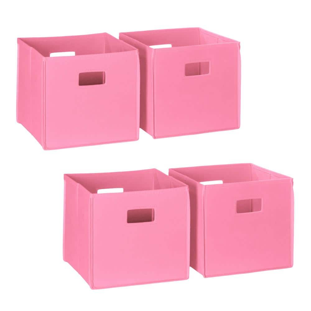 10.5 in. W x 10.5 in. D x 10 in. H Kids Four Piece Folding Storage Bin in Pink price history on PriceWatchPro