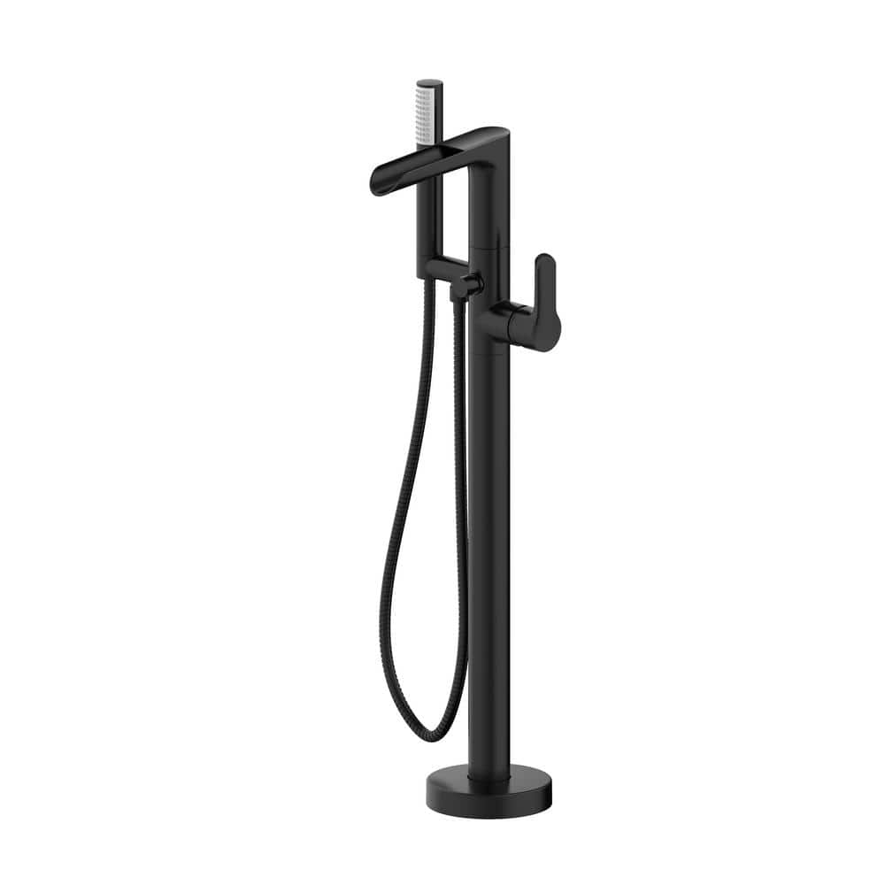 JACUZZI Karina Freestanding Tub Filler Matte Black PT63817 - The Home Depot