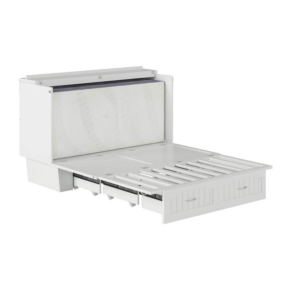 Nantucket Queen Murphy Bed Chest with Storage Drawer