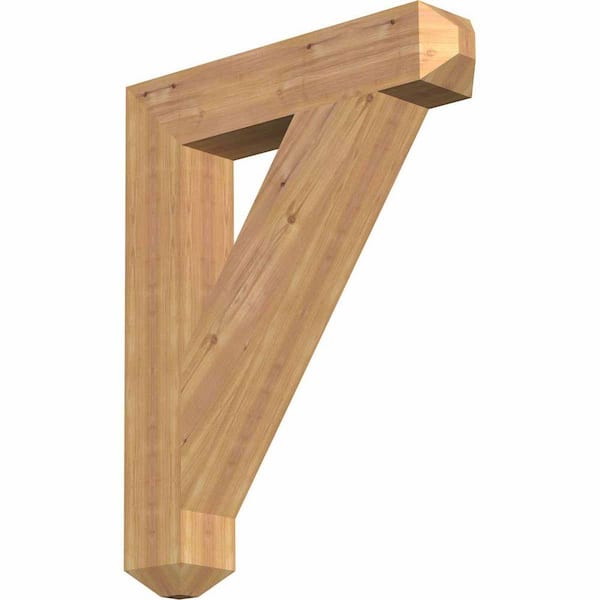Ekena Millwork 5.5 in. x 38 in. x 30 in. Western Red Cedar Traditional Craftsman Smooth Bracket