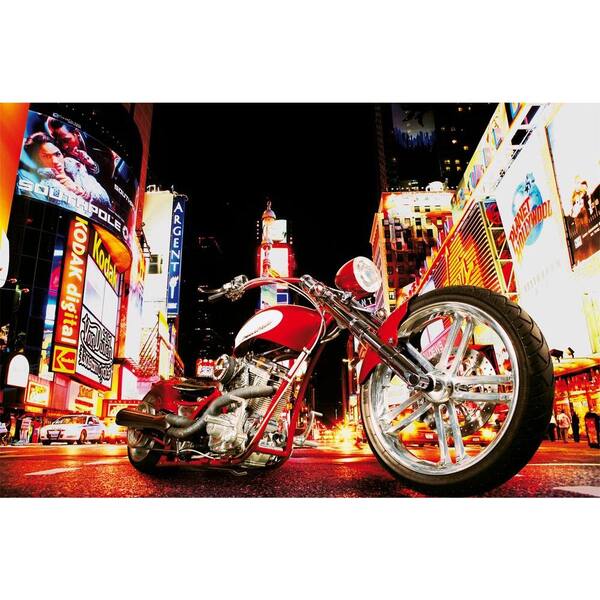 Ideal Decor 45 in. x 69 in. Midnight Rider Wall Mural