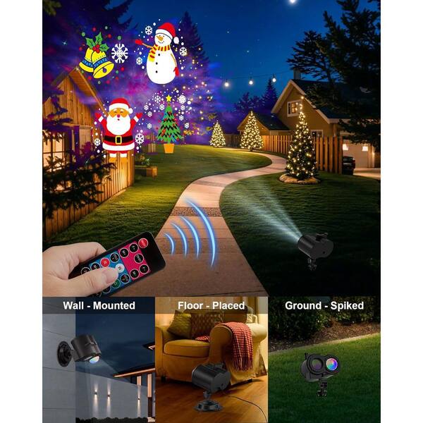 Halloween Animatronics Halloween Projector Lights Outdoor - LED Rotating Skull & Ghost Best Projector For Outside Halloween