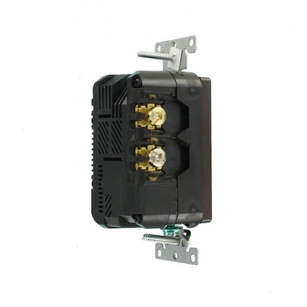 Decora 20 Amp Hospital Grade Tamper Resistant Duplex Outlet and 3.6 Amp USB Outlet, Brown T5832-HG