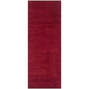 Himalaya Red 2 ft. x 6 ft. Solid Runner Rug