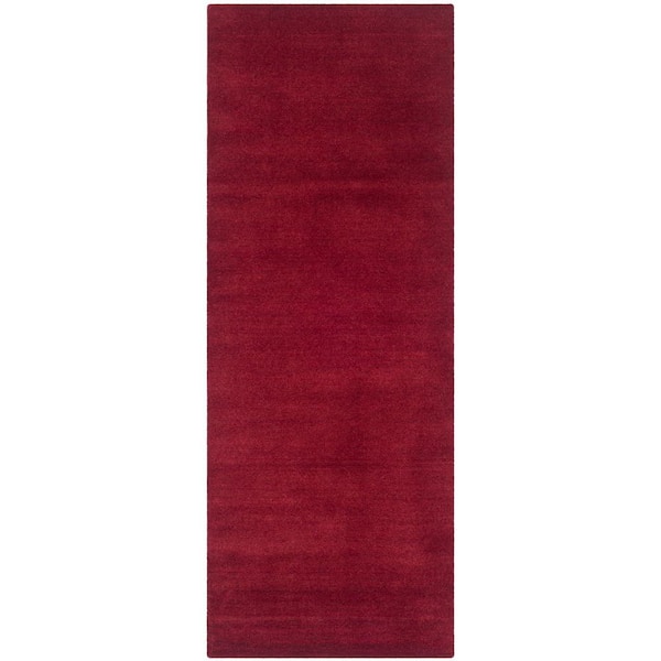 SAFAVIEH Himalaya Red 2 ft. x 6 ft. Solid Runner Rug
