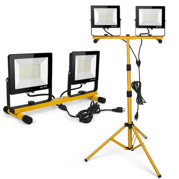 Sunpez 11200 Lumens 2-Head Tripod Light, LED Work Light with
