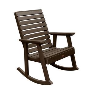 Weatherly Weathered Acorn Recycled Plastic Outdoor Rocking Chair