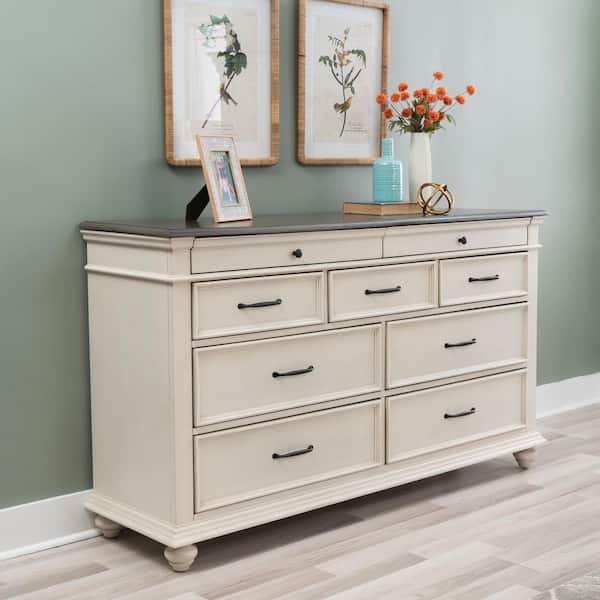 white grandma house dresser wood Odum Handmade with Drawers The Pioneer Woman 4 Cottage Traditions High Dresser (White)