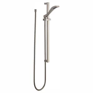 Dryden 1-Spray Patterns 1.75 GPM 3.91 in. Wall Mount Handheld Shower Head in Stainless