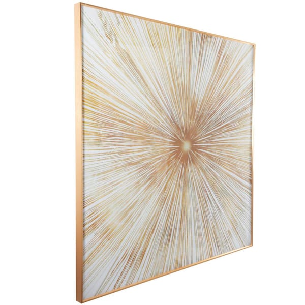 CosmoLiving by Cosmopolitan 1- Panel Starburst Radial Framed Wall