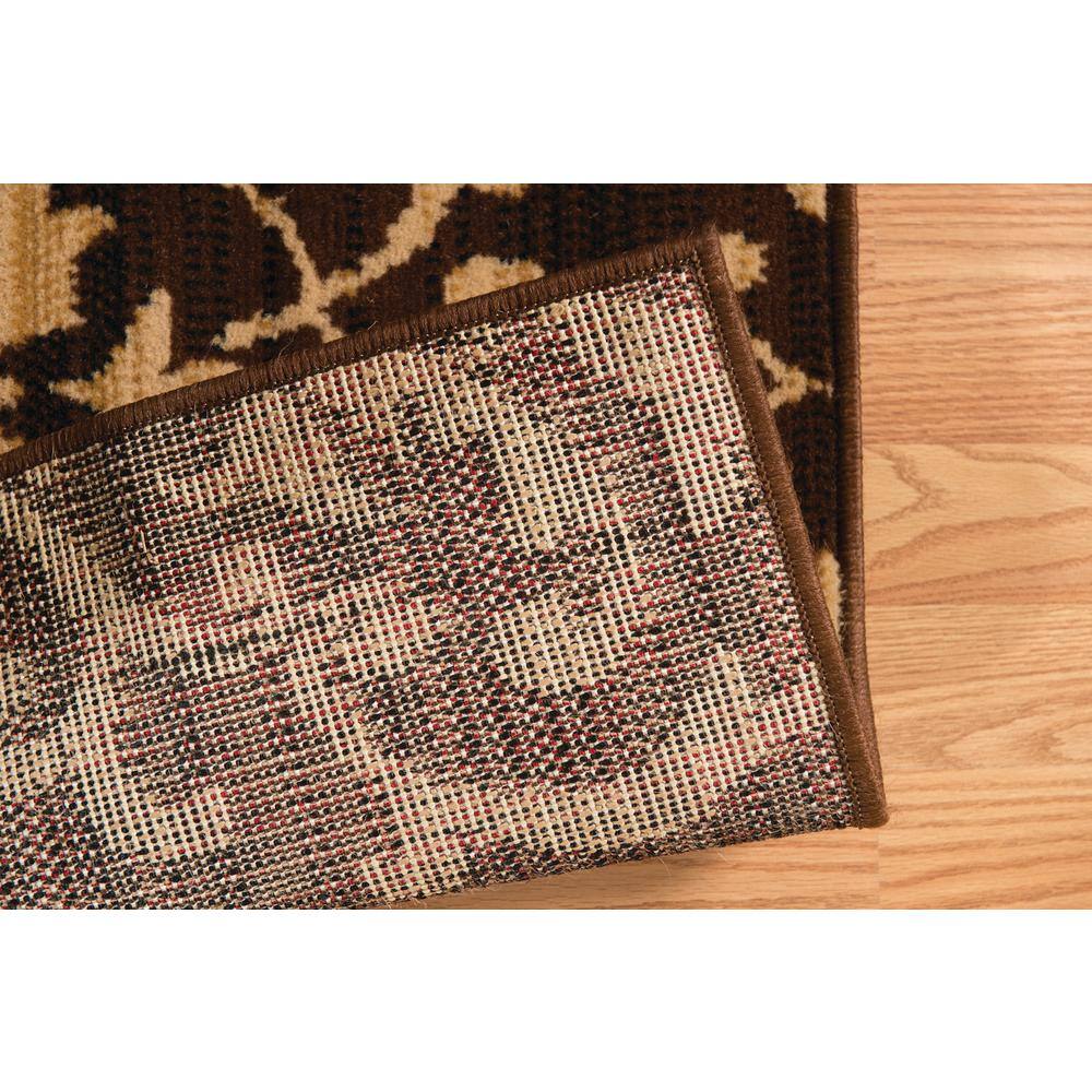Dallas Countess Brown and Ivory Synthetic 5' x 7' Area Rug