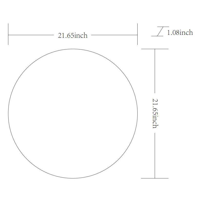 Aranya Sleek Silver Aluminum 22" Square Wall Mirror