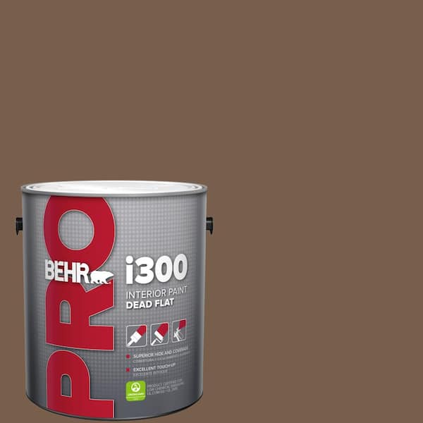 1 gal. #250F-7 Melted Chocolate Dead Flat Interior Paint