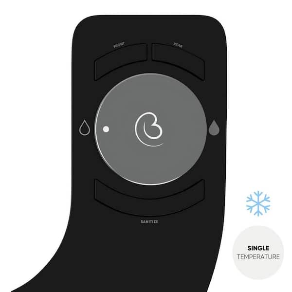 Boss Bidet Revolution Single Temperature Non- Electric Toilet Bidet Attachment Water Sprayer Dual Nozzle in Black Tokyo