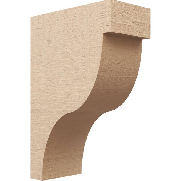Ekena Millwork Classic Series 2 9 in. x 18 in. x 27 in. Garner Rough Cedar Woodgrain Timberthane Polyurethane Corbel in Primed Tan