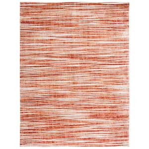 Lagoon Gold/Ivory 8 ft. x 10 ft. Striped Gradient Area Rug