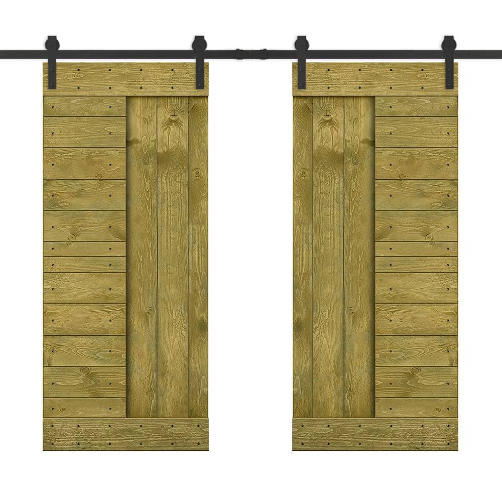 Reviews for CALHOME 72 in. x 84 in. Jungle Green Stained DIY Knotty