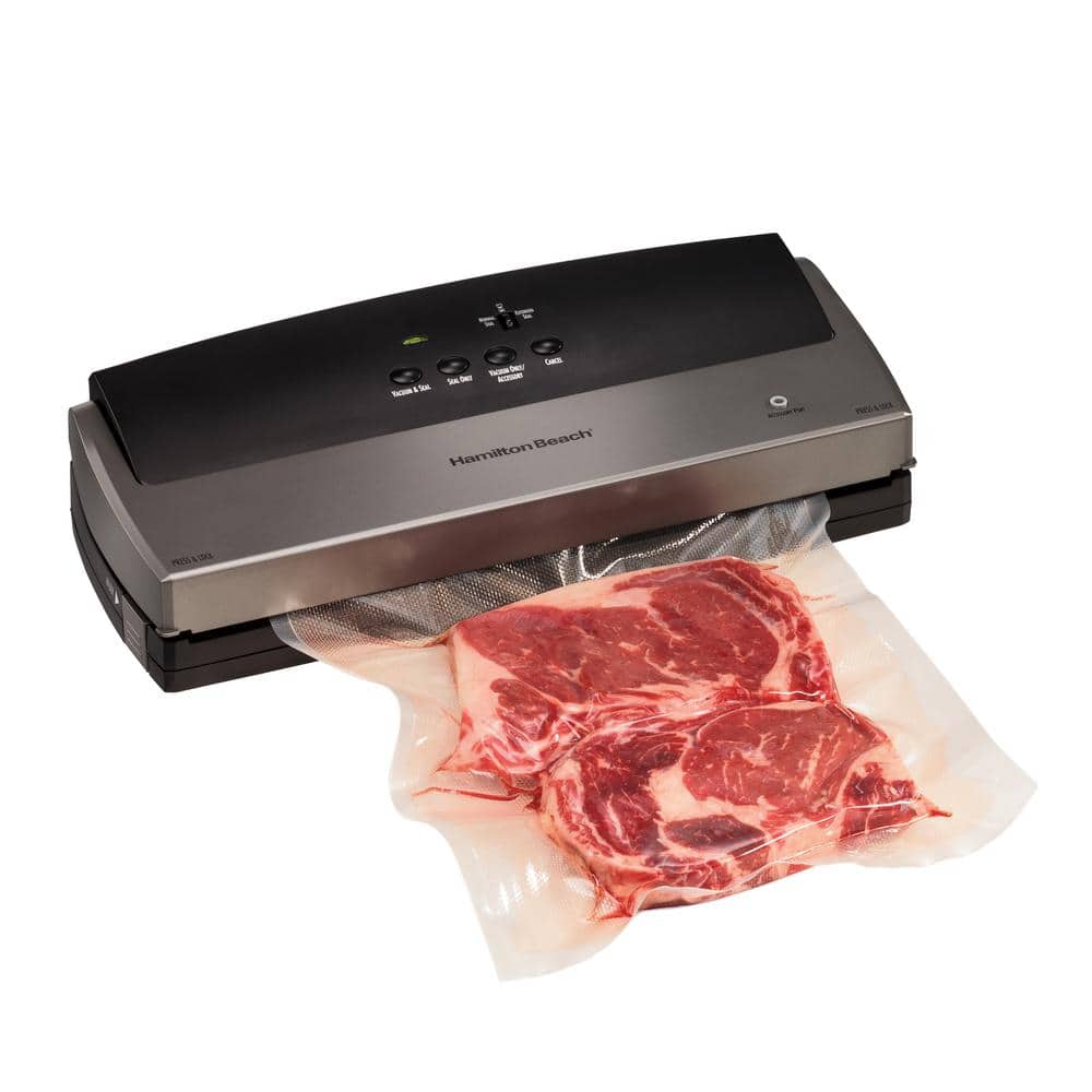Hamilton Beach NutriFresh Black and Silver Vacuum Sealer