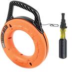 65 ft. Steel Depthfinder Fish Tape and Conduit Fitting and Reaming Screwdriver Tool Set