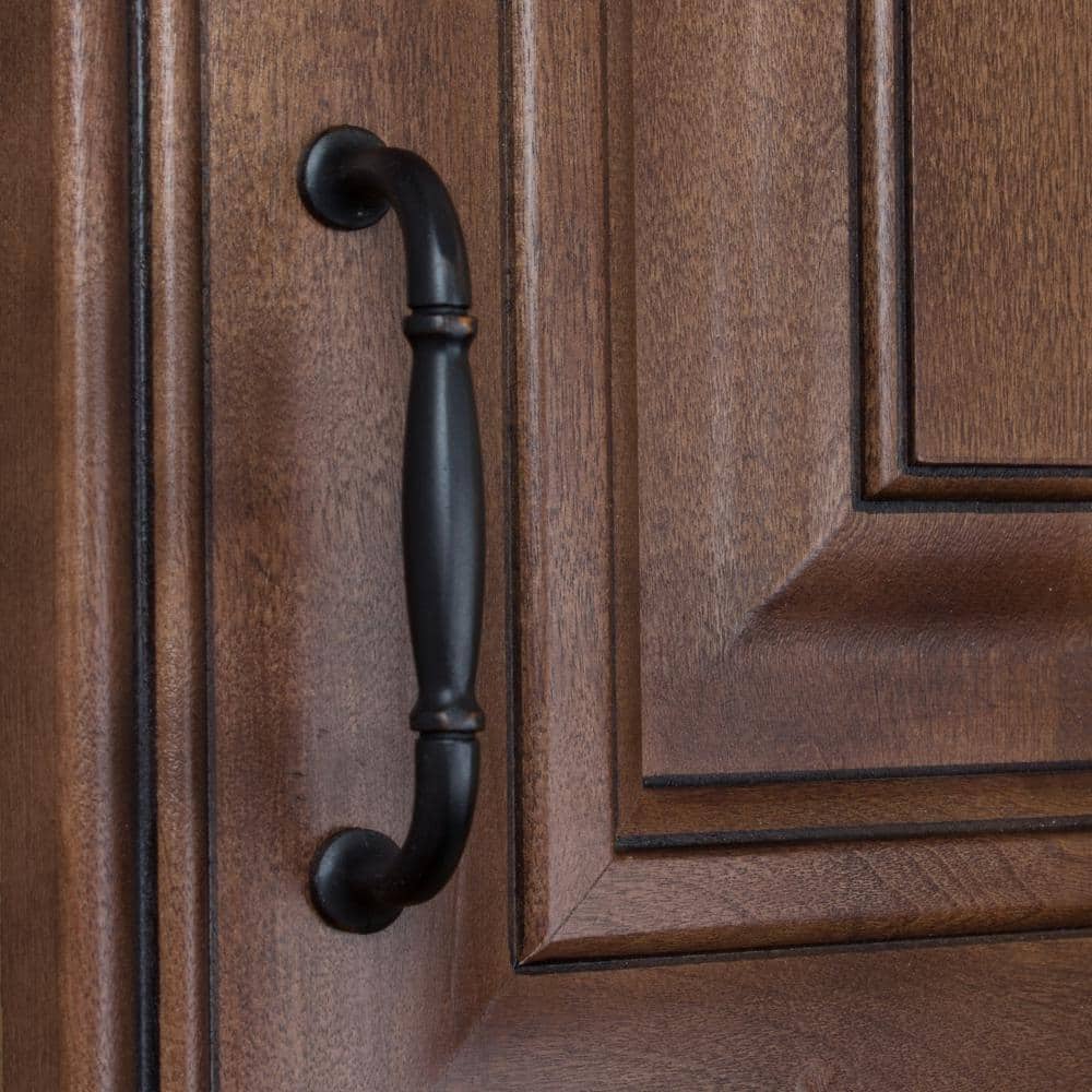 Oil Rubbed Bronze Fluted Cabinet Bar Pulls Set