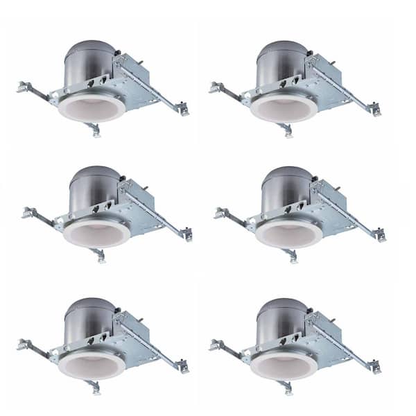 Commercial Electric 6 in. White Recessed Can Lighting Housings and