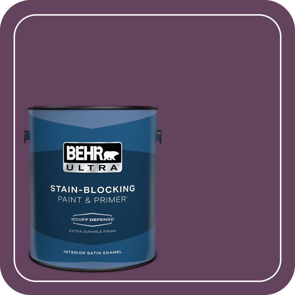 1 gal. #BIC-36 Grape Fizz Extra Durable Satin Enamel Interior Paint & Primer price history on PriceWatchPro
