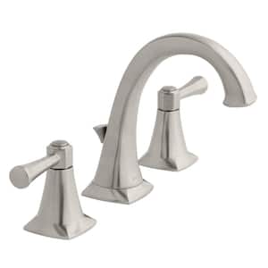 Stillmore 8 in. Widespread Double-Handle High-Arc Bathroom Faucet in Brushed Nickel