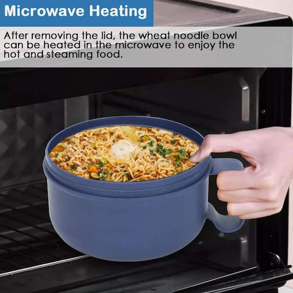 Anqtovp 2-Piece Lightweight Plastic Collapsible Microwave-Safe