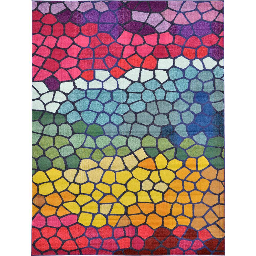 Unique Loom Estrella Madrid Multi 9' 0 x 12' 0 Area Rug 3119651 The Home Depot
