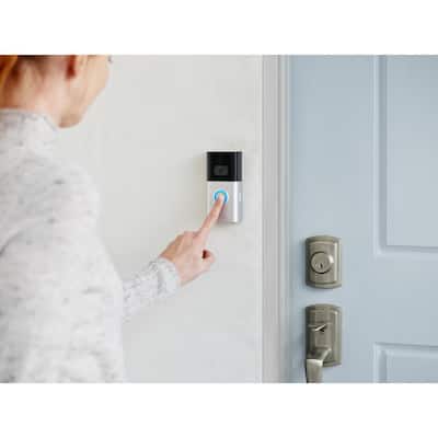 Wireless and Wired Video Doorbell 3 Smart Home Camera with Echo Show 5- Charcoal