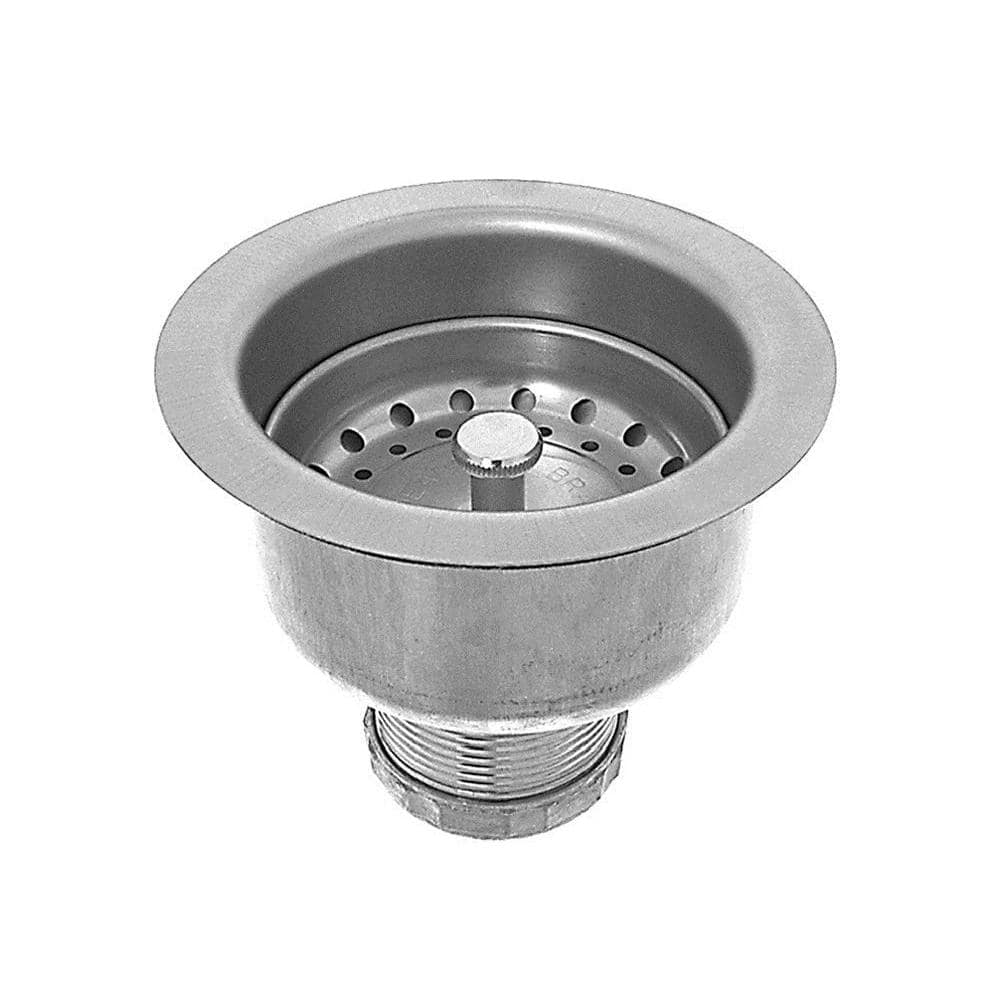 Dax Kitchen Basket Strainer, Stainless Steel Body, Chrome Finish, 4-1/2 x 4 Inches (DR-303A)