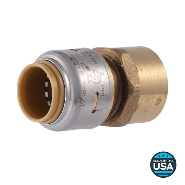 SharkBite Max 1/2 in. Push-to-Connect x FIP Brass Adapter Fitting